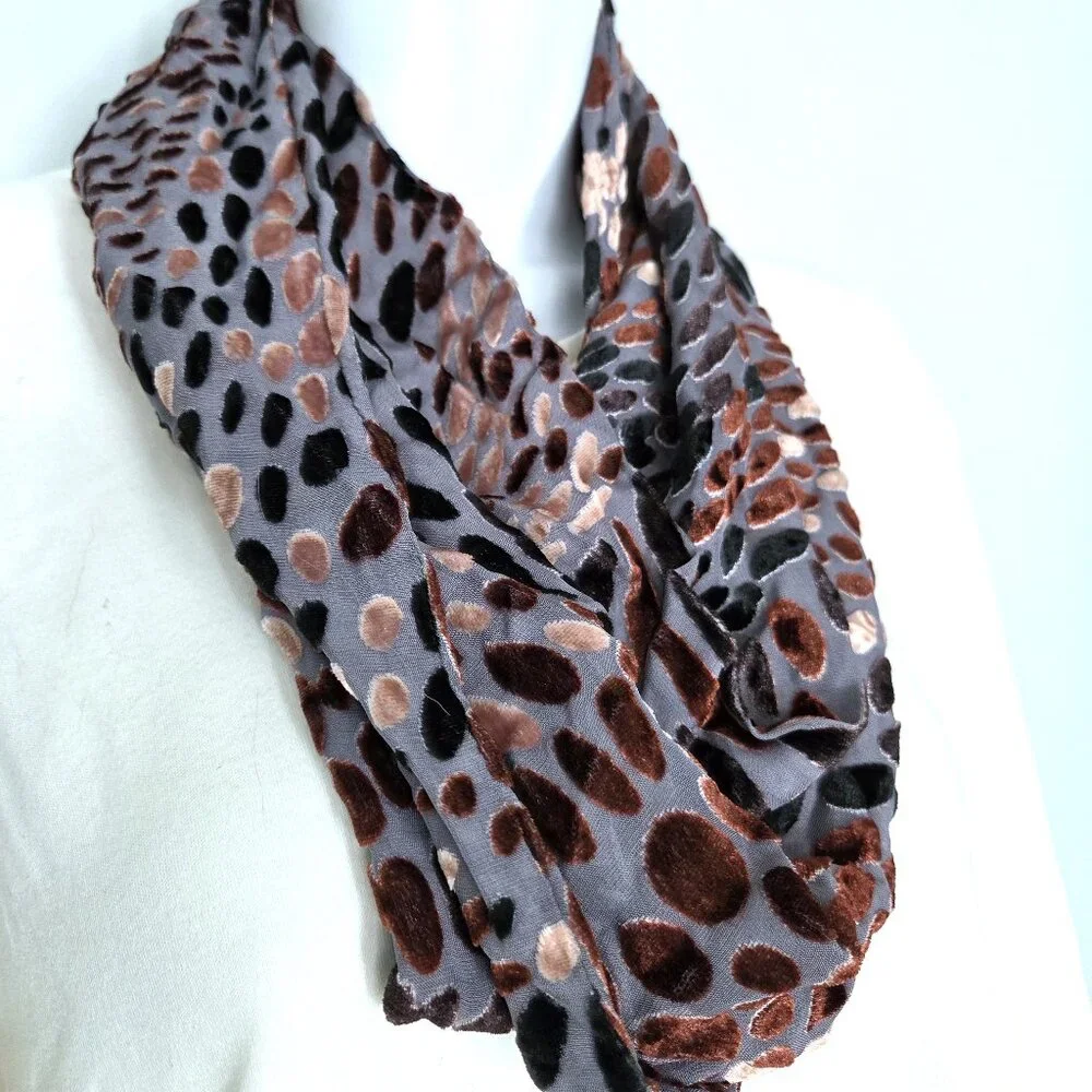 Collection Eighteen Silk Blend Mobius Infinity Scarf